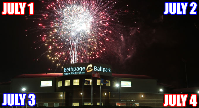 FOUR FIREWORKS SHOWS HIGHLIGHT INDEPENDENCE DAY WEEKEND!